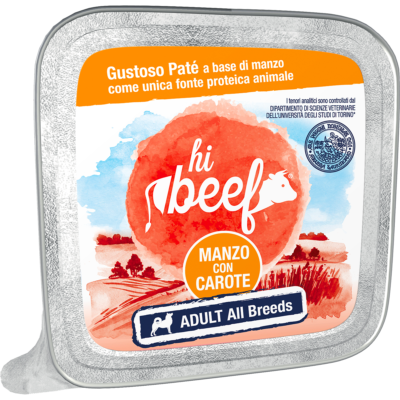 Hi Beef Adult Patè Manzo Carote 300G