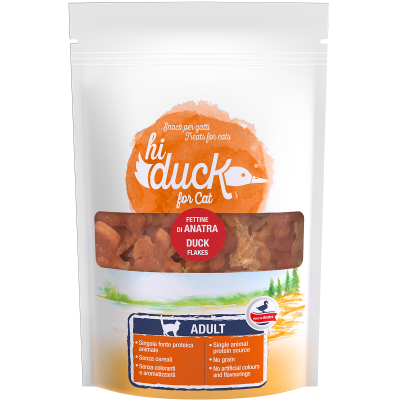 Hi Duck Snack Gatto Fettine Anatra 40G