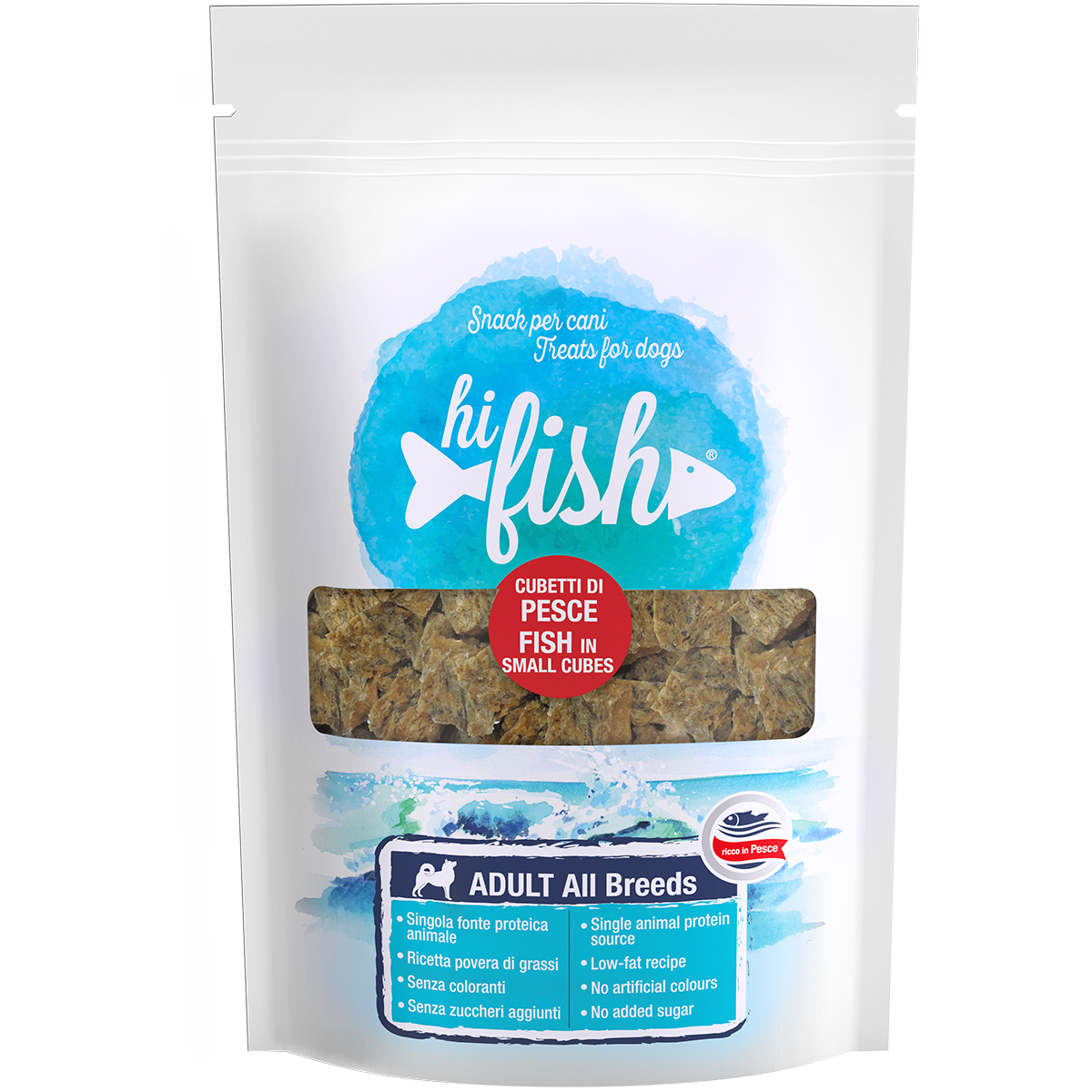 Hi Fish Snack Dog Cubetti di Pesce 100G Hi