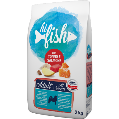 Hi Fish Dog Adult Tonno Salmone 3KG