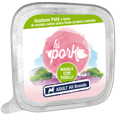 Hi Pork Dog Maiale e Piselli 100G