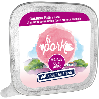 Hi Pork Dog Maiale e Farro 300G